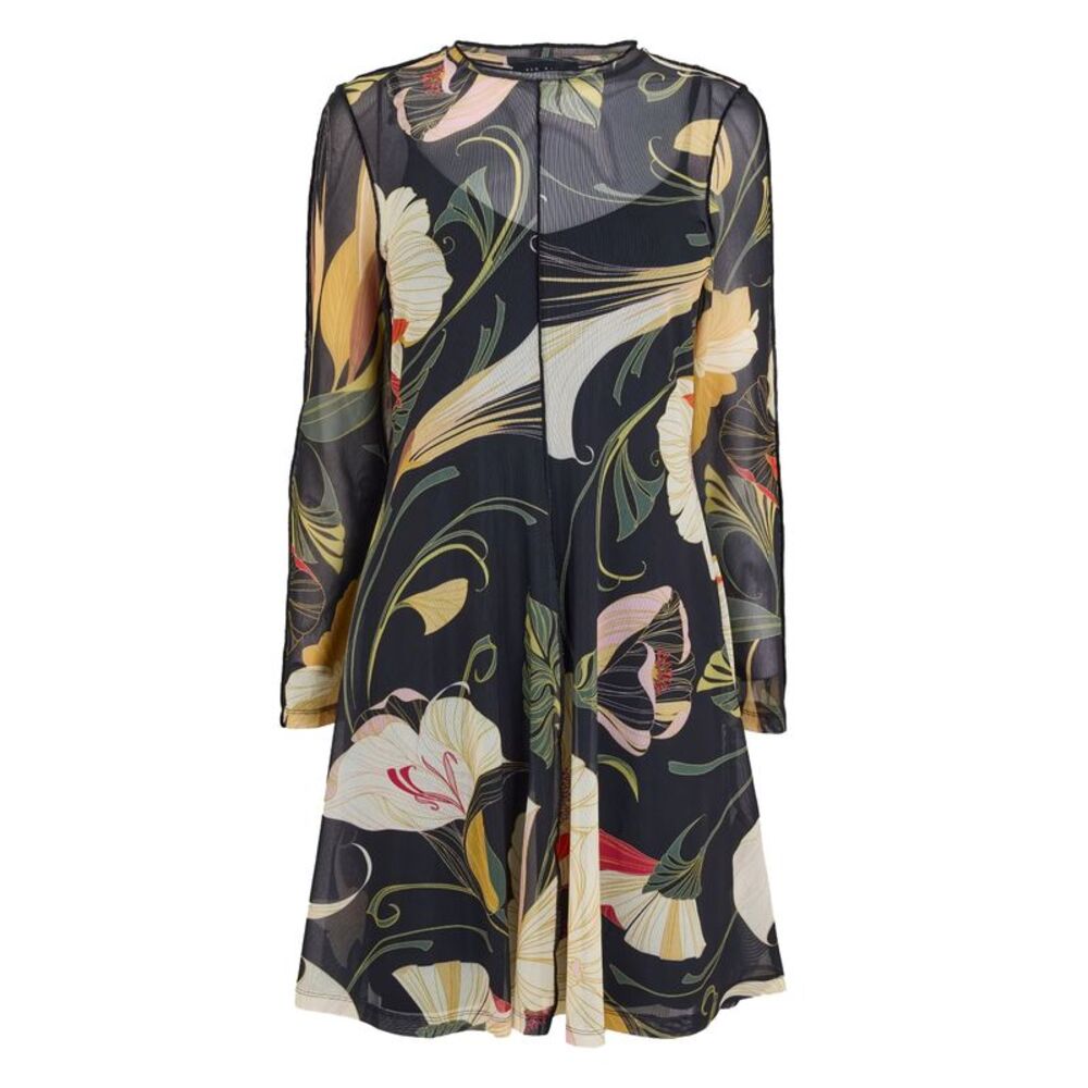 Ted Baker Womens/Ladies Sheer Fabric Regular Mini Dress / Black
